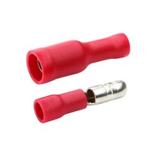 50PCS Red Male Female Insulated Bullet Connector 22-16AWG Wire Terminals Kit