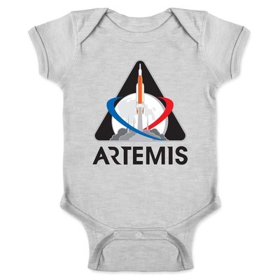 NASA Approved Artemis Program Mission 1 Patch Moon Baby Bodysuit