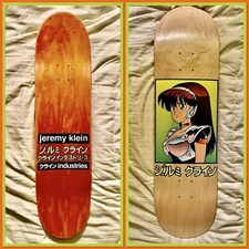 JK Industries Dream Girl Natural Skateboard, MINT, RARE, Hook-Ups, Jeremy Klein