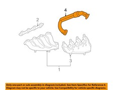 Gm Oem 05-09 Grand Prix Exhaust Components-cross Over Pipe 12569055