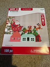 Christmas Santa Sleigh Foam Craft Building Kit Creatology