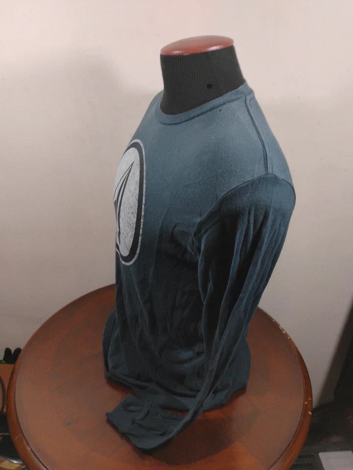 Volcom Shirt Men's Medium Multicolor Graphic Cotton Long Sleeve - Image 3 of 4