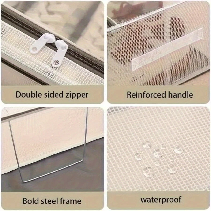 PVC Shoe Storage Box, Waterproof & Foldable Shoe Storage Box, Shoe Organizer - Image 3 of 4