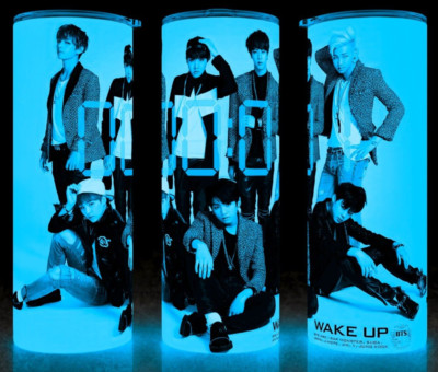 Glow in the Dark BTS KPOP Wake Up - Korean Boy Band Cup Mug Tumbler 20oz