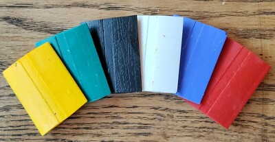 6 Pak of Super-Glide Tailor Chalk, Multi-color Disappears with hot iron or steam