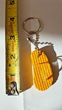 Flip Flop / Sandal Key Rings / Key Chains. YELLOW