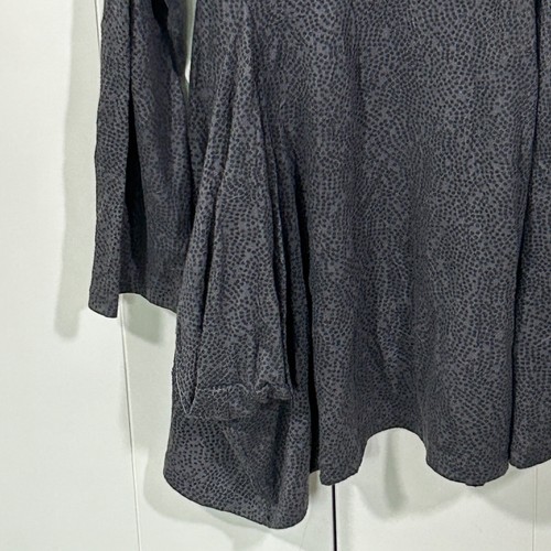 Alembika Top Size US 8 10 Turtleneck Asymmetric Hem Dot Geo Print Lagenlook 2 * - Picture 3 of 6