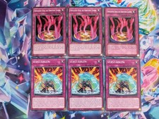 Yugioh Playset 3x Verfluchtes Siegel des verbotenen Zauber CP05-DE019 CYAC-DE075