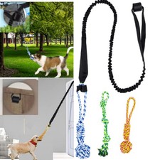 5PCS Spring Pole Dog Rope Toys, Dog Interactive Tether Tug of War Toy, Indoor...