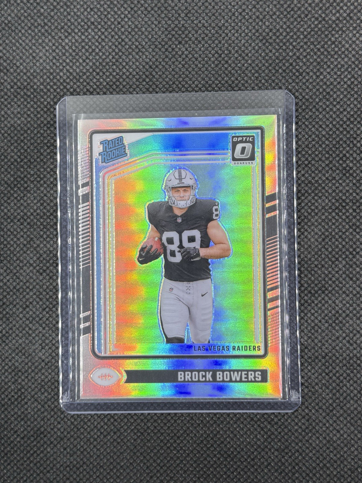 Brock Bowers Silver HOLO OPTIC 2024 Donruss Optic Rated Rookie #215