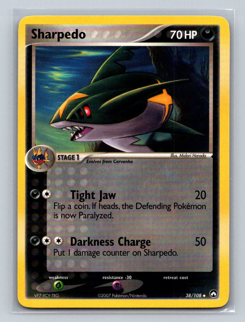 Sharpedo 38/108 Power Keepers Uncommon NM