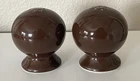 NEW - Fiesta Chocolate (Brown) Salt and Pepper Shakers Set with Rubber Corks