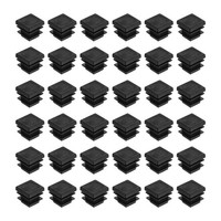 48 StüCk Rohrstopfen, 16X16Mm Quadratisch Abschlusskappen, Pe-Lamellenstopfen