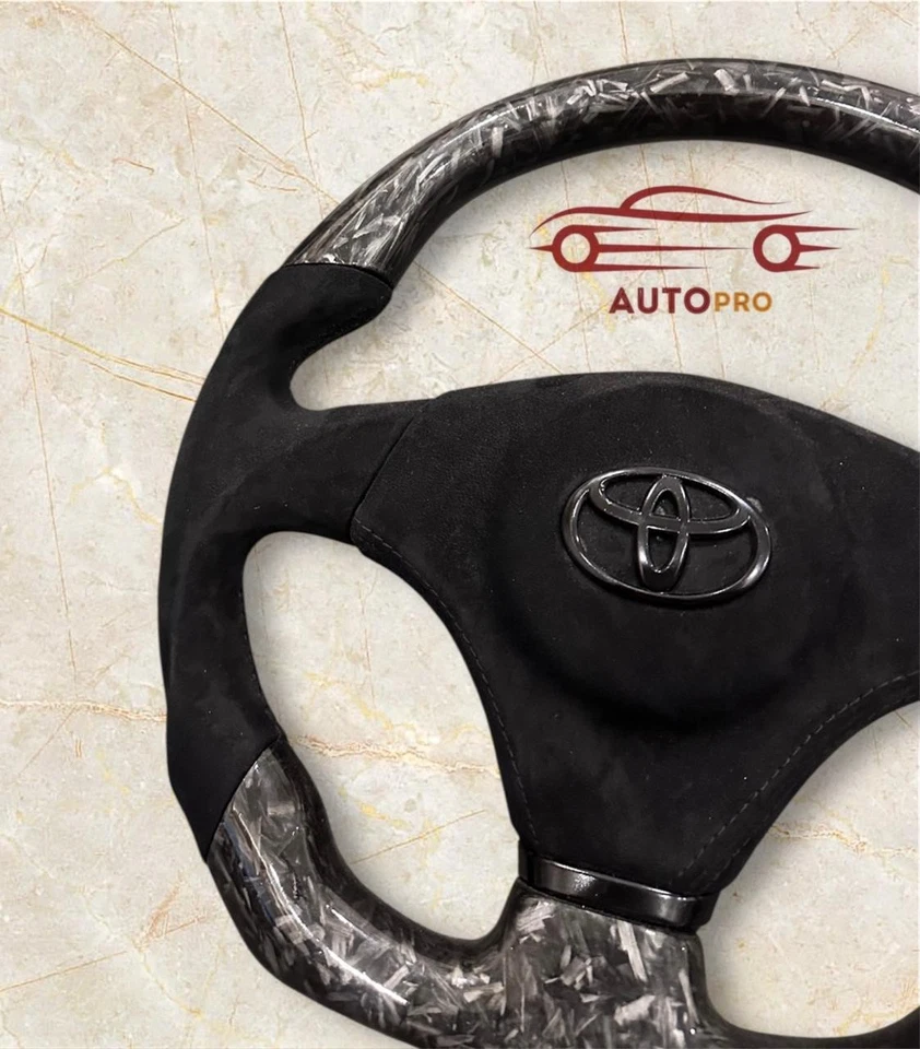 Volante personalizado de fibra de carbono forjada TOYOTA MR-2 Spyder, CELICA, Supra. Foto 2 de 4