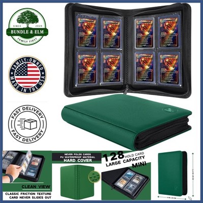 4 Pocket Card Storage Binder, Holds 128 Toploaders for Collectors & Enthusiasts