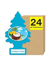 Little Trees Car Air Freshener 24-pack Caribbean Colada U1p-10324