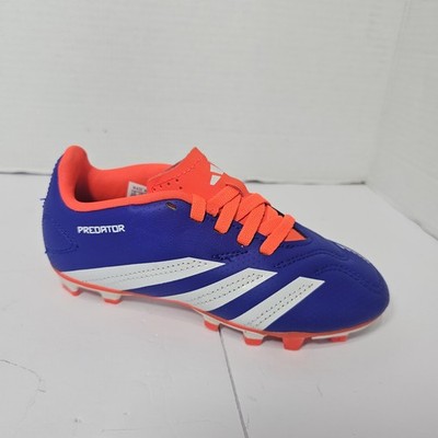 adidas Predator 24 FxG Kids Soccer Cleats Blue White IF6424 Size 11K