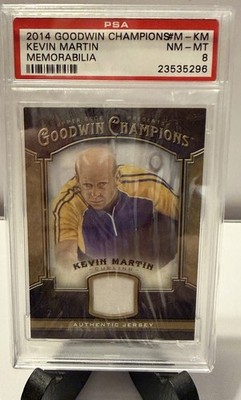 2014 Upper Deck Goodwin Champions - Memorabilia Kevin Martin #M-KM PSA 8