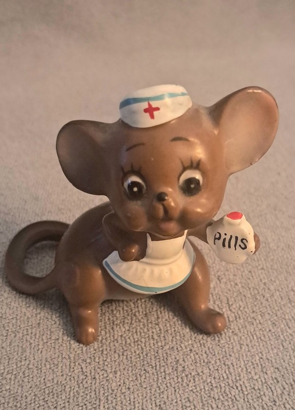Vintage Josef Originals Mouse Village "Nurse"