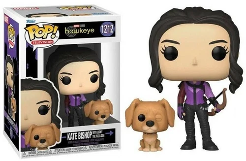 Funko Pop Marvel Studios Hawkeye Kate Bishop With Lucky The Pizza Dog #1212 Viny