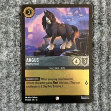 Disney Lorcana Wilds Unknown Angus Mighty Horse 174/204 Foil NM