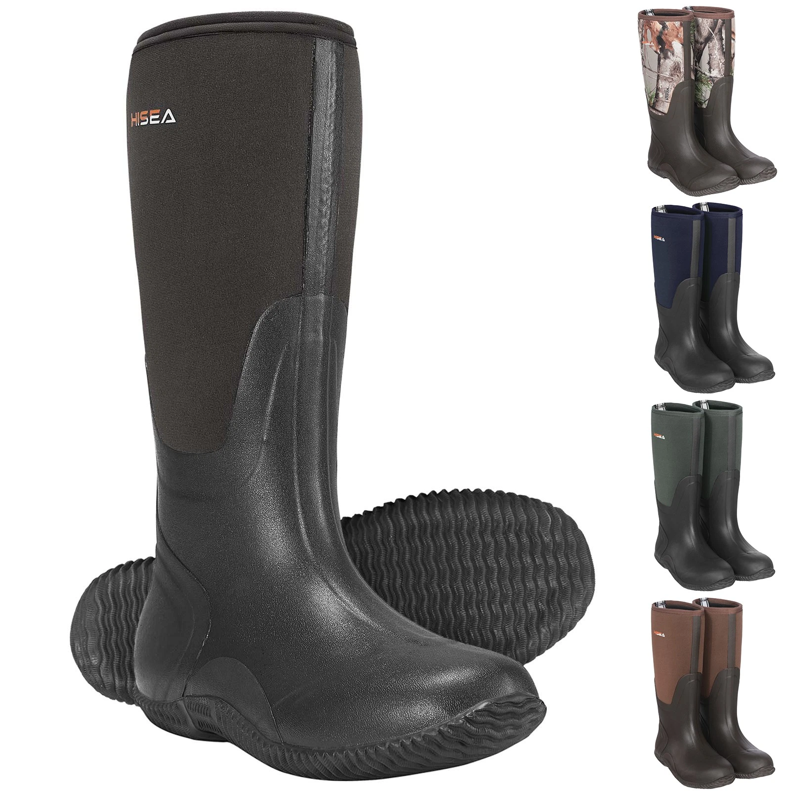 HISEA Men Rain Boots Waterproof Anti-Slip Outdoor Fishing Mud Garden Work Boots
Opens in a new windo