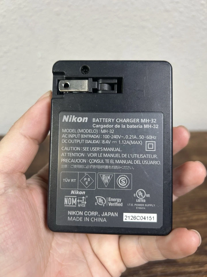 Cargador de batería genuino OEM Nikon MH-32 EN-EL25 EN-EL25a para Z50 ZFZ Z30 Z50II Foto 2 de 4