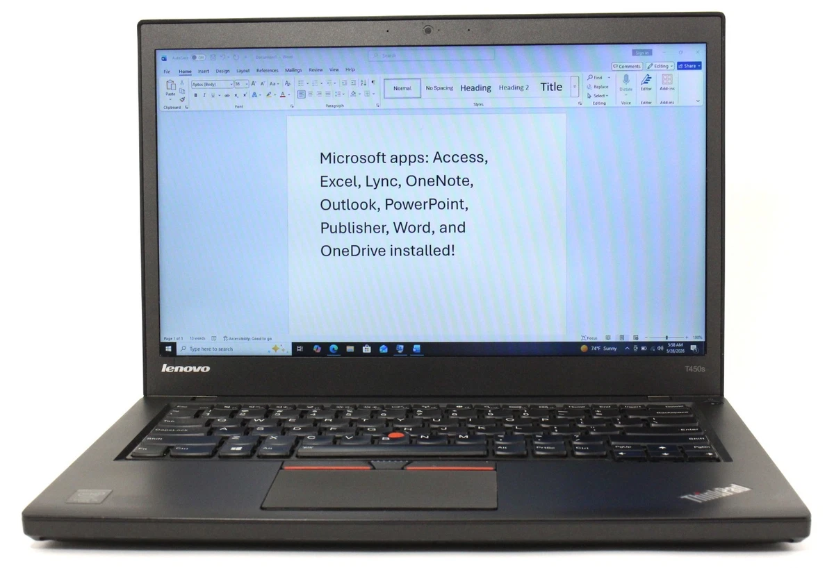 Lenovo ThinkPad T450S PC Notebooks/Laptops for Sale | Shop New
