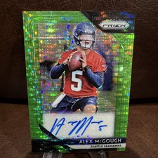 2018 Panini Prizm Rookie Neon Green Pulsar Alex McGough #RA-AMG Auto