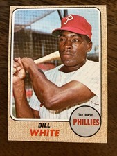 1968 Topps Bill White Philadelphia Phillies Card #190 NM