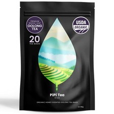 PiPi Tea Organic Oolong Bags   Whole Leaf, 20 4g Each 20