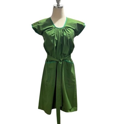 green emerald velvet dress Yves Saint Laurent YSL Vintage Green Velvet 2pc Dress Bubble Skirt & Top  Outfit