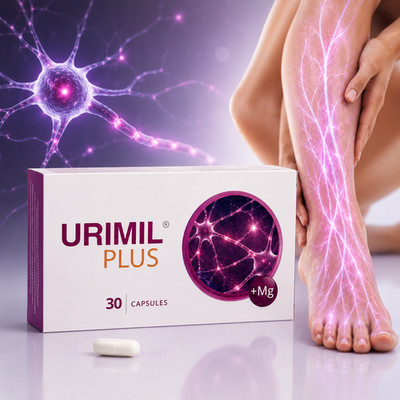 URIMIL PLUS Magnesium + Uridin zur Unterstützung des peripheren Nervensystems 30 Kapseln