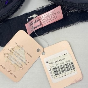 Agent Provocateur Rudy Black Purple Bra 34D NWT