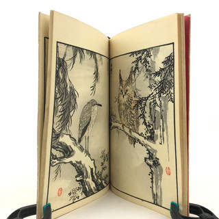 [Dessin Japonais] JI JU BAI NIAO / OISEAUX 34 Gravures XXe
