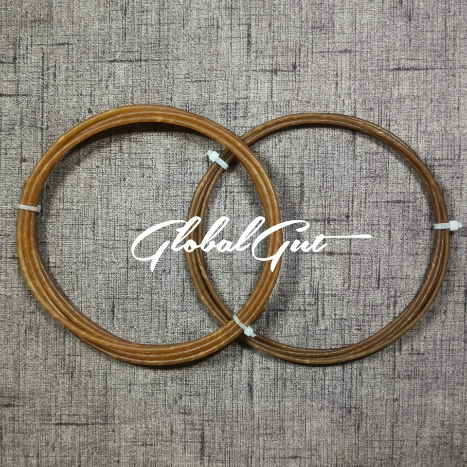 Cuerda de intestino contrabajo vertical de 3/4 cuerdas natural BUENO - un juego GD Foto 2 de 3