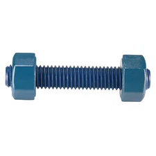 Usa Fastener B7-.5-3 Threaded Stud, Fluoropolymer Coated, 4 Pk
