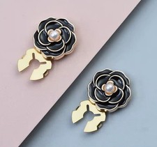 BUTTON COVERS Shirts Cufflinks Faux Pearl Rhi...