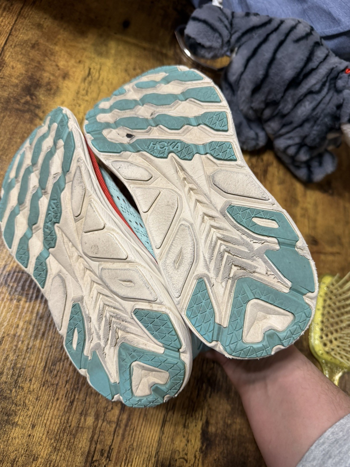 Hoka One One Clifton 8 Running Shoes Womens 7.5B Blue Comfort Athletic  thumbnail 3