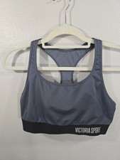 Victoria Sport Victoria  s Secret Gray Racerback Sports Bra Workout Size Large C2