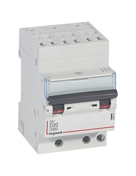 Disjoncteur DX3 3P D20 Legrand pour éviter les coupures au démarrage