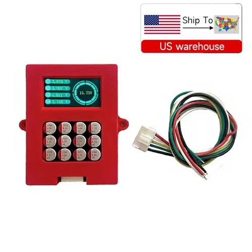 4S 5A Active Balancer LiFePo4 Li-ion Battery Pack Equalizer with Voltage display