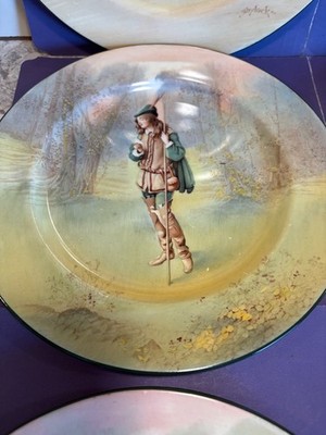 Six (6) Royal Doulton Shakespeare Character Plates, 9