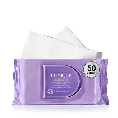 Take the Day off Micellar Cleansing Makeup Remover Wipes for Face and Eyes | for