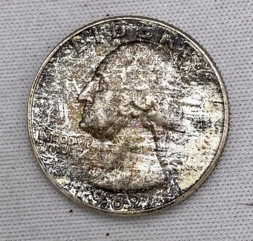 1962 Washington Silver Quarter KM# 164 90% Silver Pre-1965 US Coin Bullion