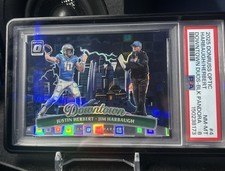 2025 Donruss Optic Justin Herbert Jim Harbaugh Downtown Duos Black Pandora