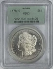 1878 S Morgan Silver Dollar PCGS MS63 ⭐️⭐️OLD GREEN HOLDER/CAMEO APPEARANCE⭐️⭐️