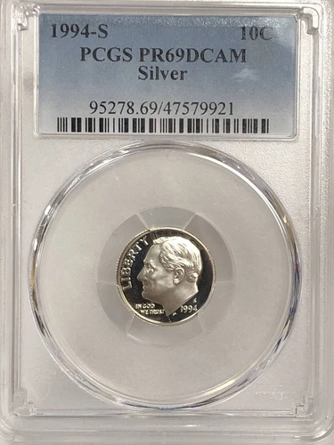 1994-S Roosevelt Silver Dime PCGS PR-69 DCAM
