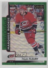 2017-18 O-Pee-Chee Platinum Marquee Rookies Emerald Surge 9/10 Haydn Fleury 1hh