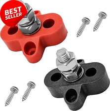 12V 250A Bus Bar Terminal Block 3/8" Stud Power Distribution for Car Boat